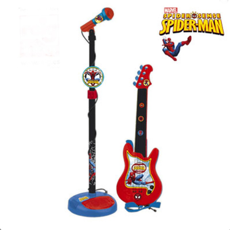 Set chitara si microfon Spiderman