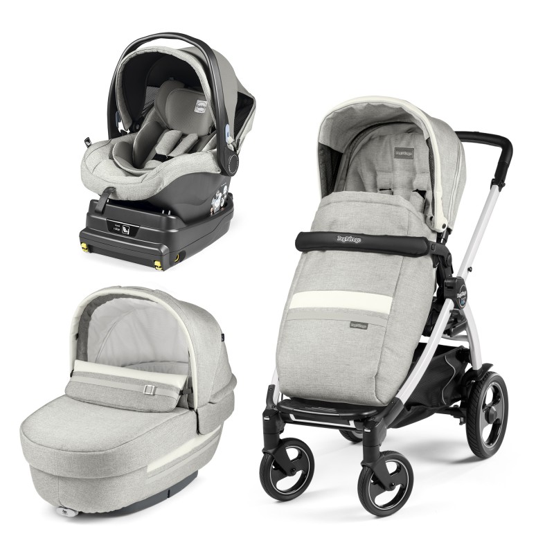 Carucior 3 In 1 Peg Perego Book Plus 51 S Titania White i-Size Luxe