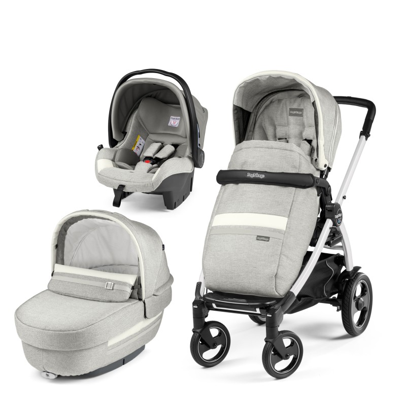 Carucior 3 In 1 Peg Perego Book Plus 51 S Titania White Luxe