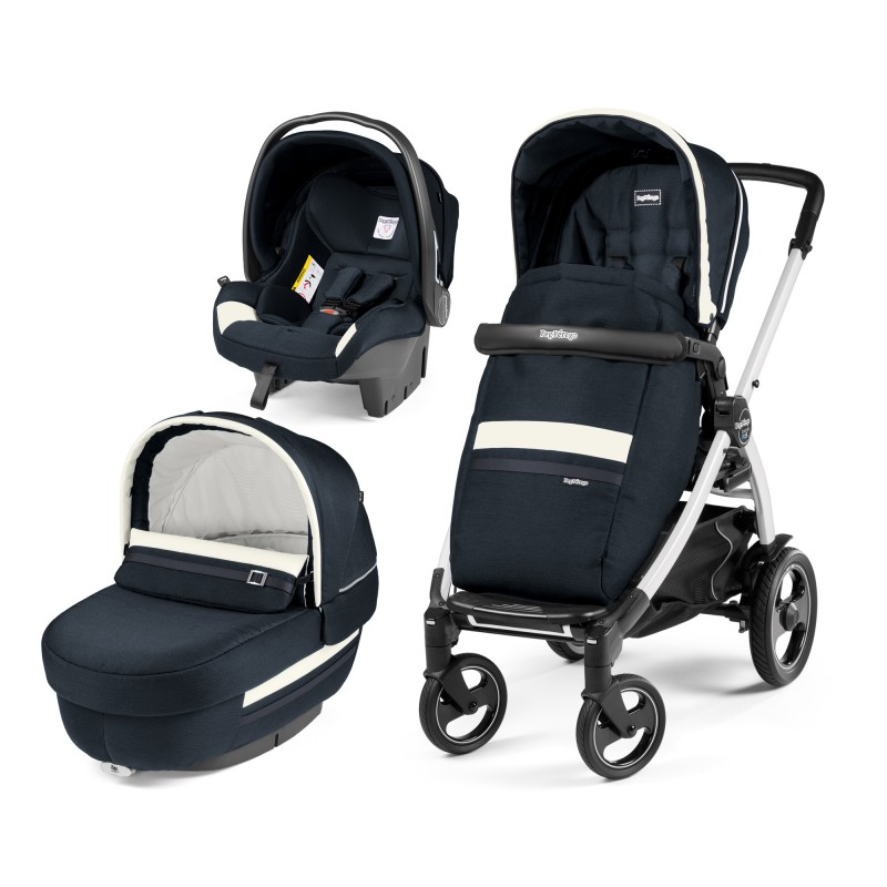 Carucior 3 In 1 Peg Perego Book Plus 51 S Titania White Luxe