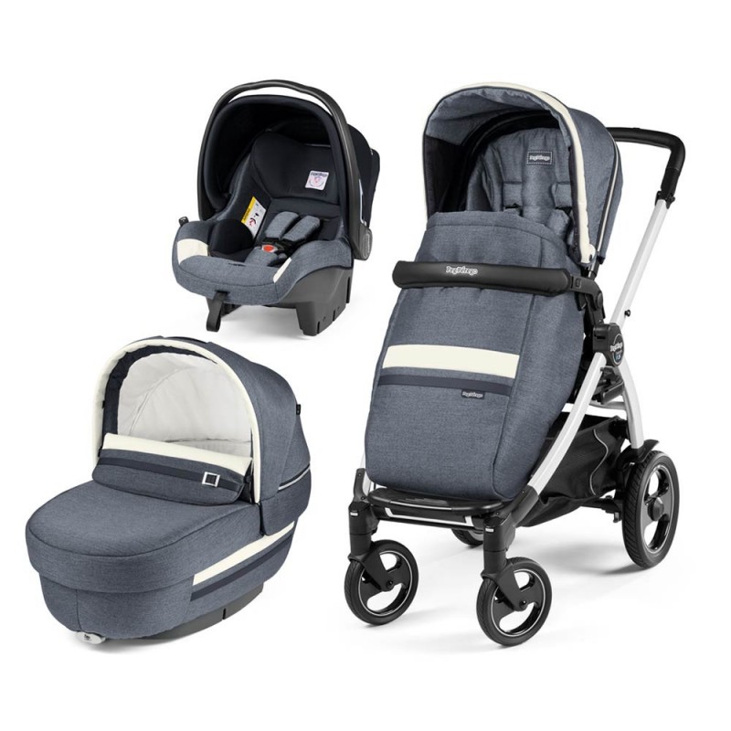 Carucior 3 In 1 Peg Perego Book Plus 51 S Titania White Luxe