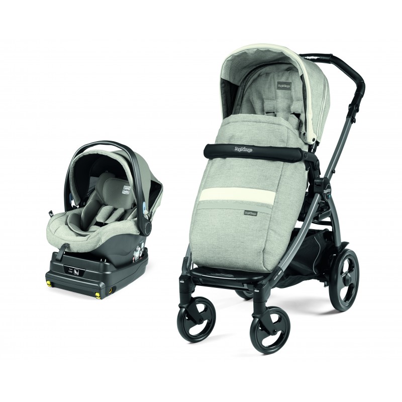 Carucior 2 in 1 Peg Perego Book 51 Titania i Size baza i size inclusa Luxe Pure sasiu hamac scaun auto 0 22 kg