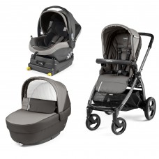 Carucior 3 In 1 Peg Perego Book Plus S Titania baza i Size inclusa Class Grey