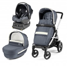 Carucior 3 In 1 Peg Perego Book Plus 51 S Titania White baza i Size inclusa Luxe Mirage