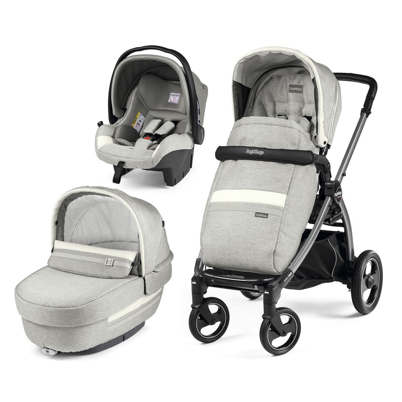 Carucior 3 In 1 Peg Perego Book Plus S Titania Luxe Pure