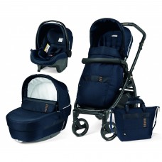 Carucior 3 In 1 Peg Perego Book 51 Black and Gold Rock Navy