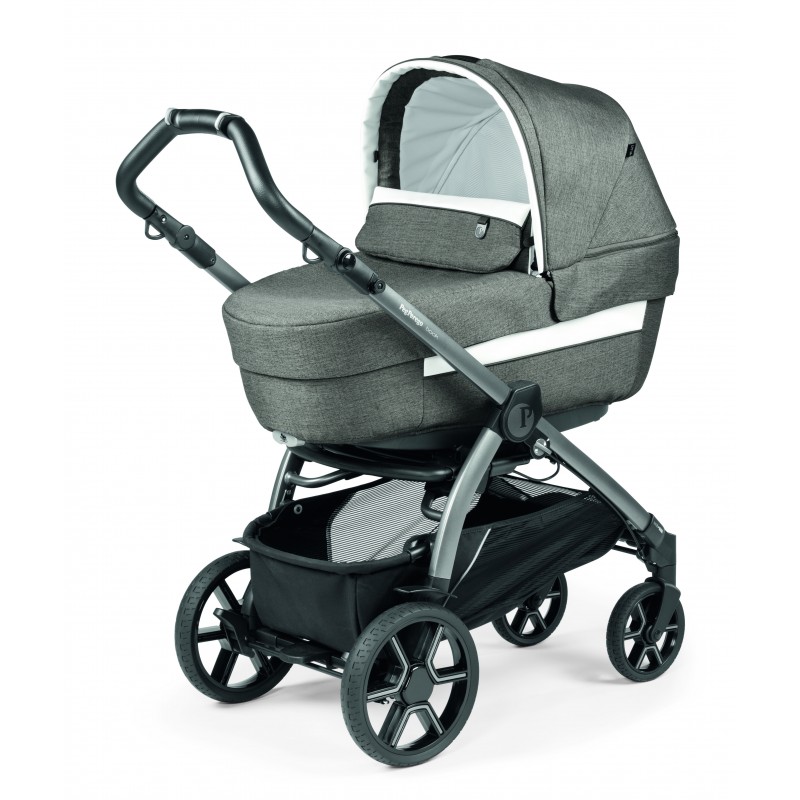 Carucior 3 in 1 Peg Perego Book Lounge 0 22 kg City Grey Gri Alb