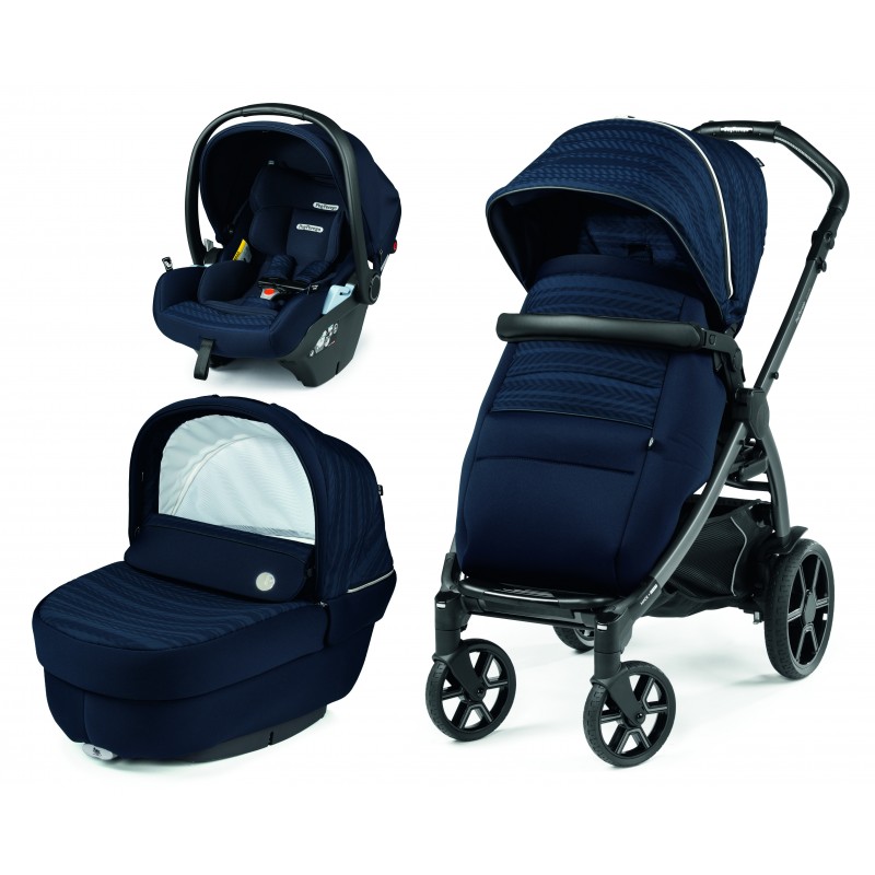 Carucior 3 in 1 Peg Perego Book Lounge 0 22 kg Eclipse Bleumarin