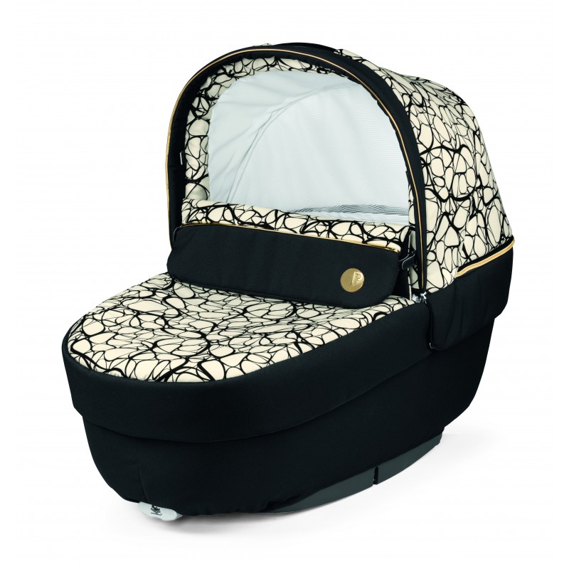 Carucior 3 in 1 Peg Perego Book Lounge 0 22 kg Graphic Gold Negru Bej