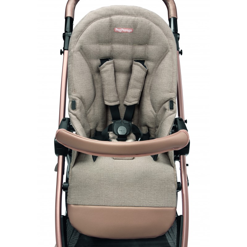 Carucior 3 in 1 Peg Perego Book Lounge 0 22 kg Mon Amour Bej Roz