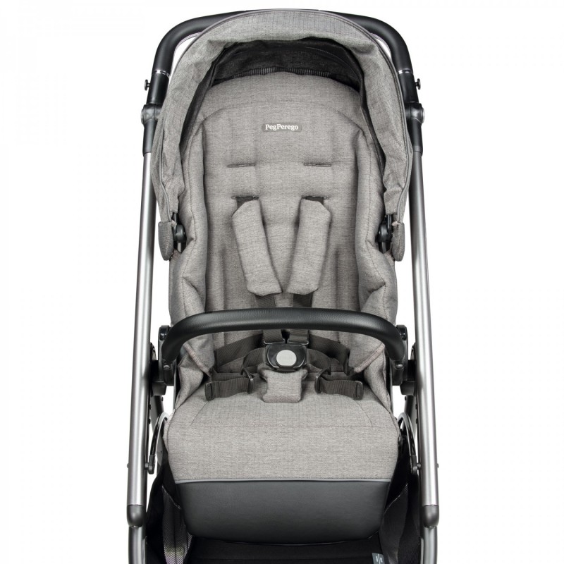 Carucior 3 in 1 Peg Perego Veloce Lounge  0 22 kg City Grey Gri Alb