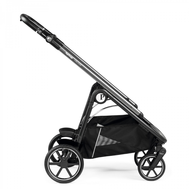 Carucior 3 in 1 Peg Perego Veloce Lounge  0 22 kg City Grey Gri Alb