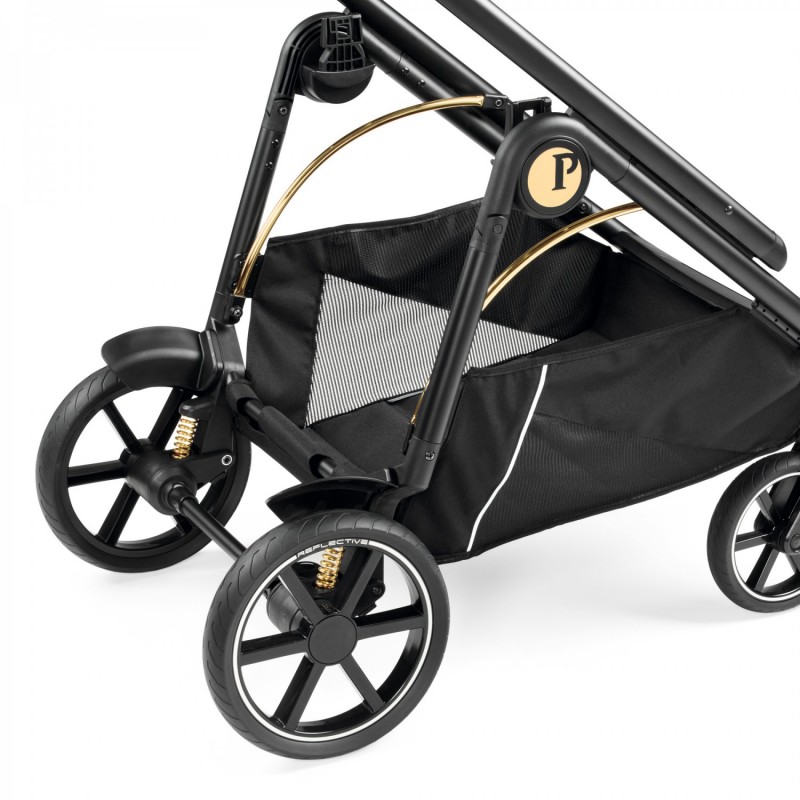 Carucior 3 in 1 Peg Perego Veloce Lounge  0 22 kg Graphic Gold Negru Bej