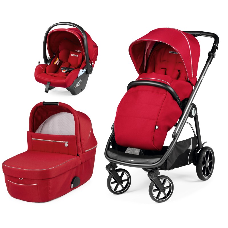 Carucior 3 in 1 Peg Perego Veloce Lounge  0 22 kg Red Shine Rosu