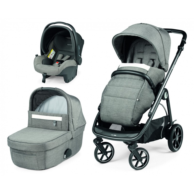 Carucior 3 in 1 Peg Perego Veloce Primoviaggio SL 0 22 kg City Grey Gri Alb