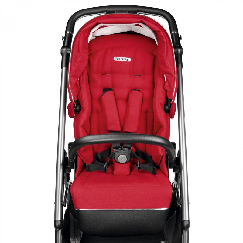 Carucior 3 in 1 Peg Perego Veloce Primoviaggio SL 0 22 kg Red Shine Rosu