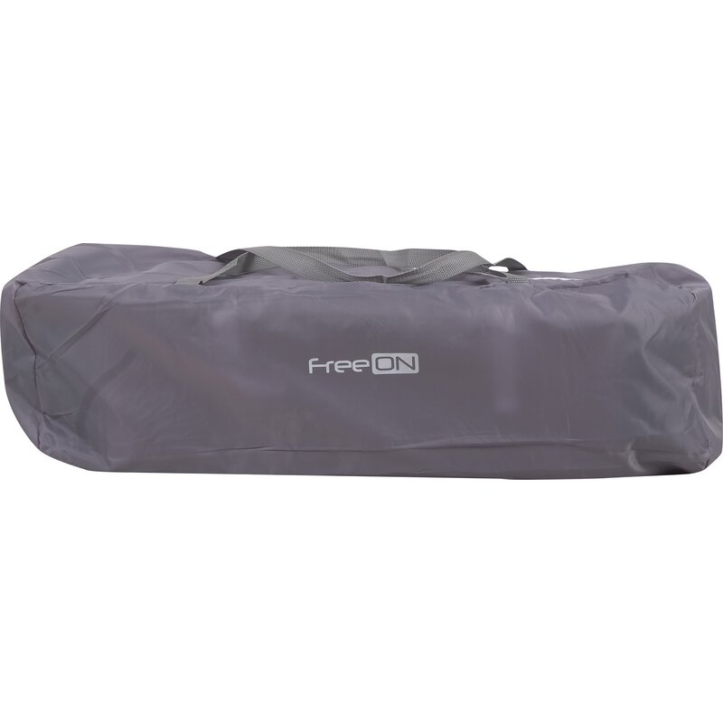 Patut pliant cu etaj suplimentar Cu laterala reglabila Co sleeping Cu 2 roti 120x60 cm FreeON Grey