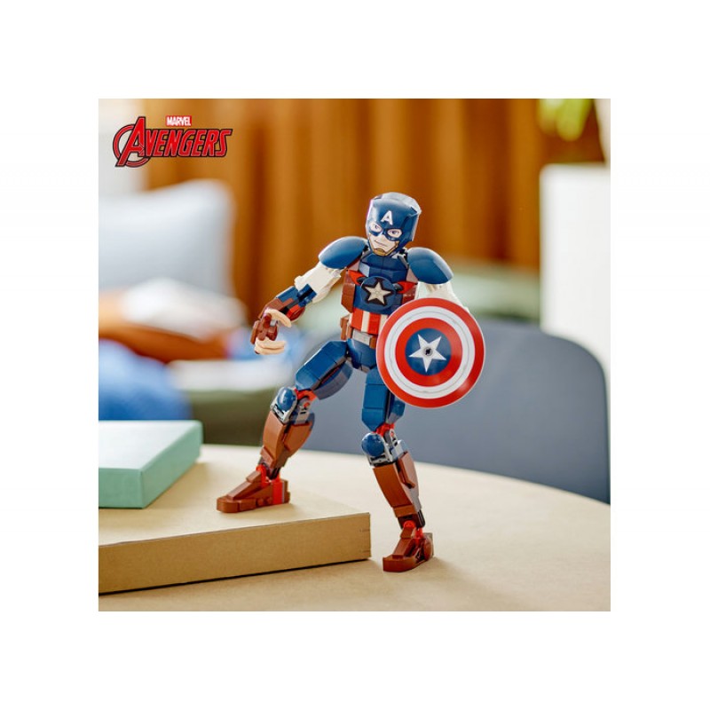 Figurina de constructie Captain America LEGO Marvel Super Heroes 76258