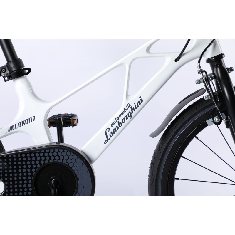 Bicicleta Lamborghini 14 inch cadru magneziu alba Mesuca