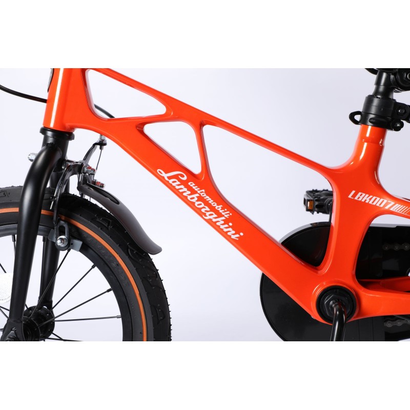 Bicicleta Lamborghini 16 inch cadru magneziu portocalie