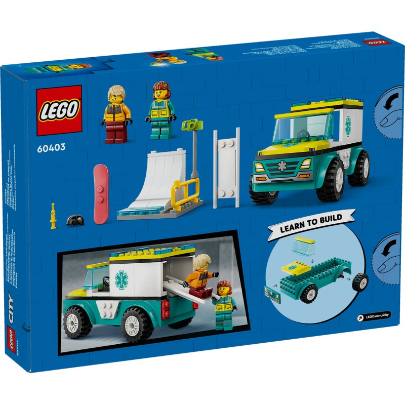 Ambulanta de urgenta si snowboarder LEGO City  60403