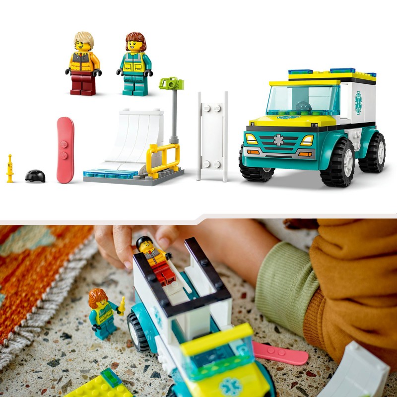 Ambulanta de urgenta si snowboarder LEGO City  60403