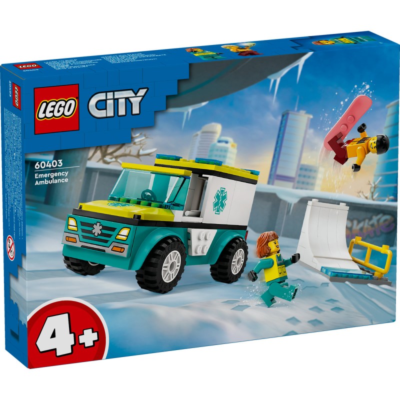 Ambulanta de urgenta si snowboarder LEGO City  60403