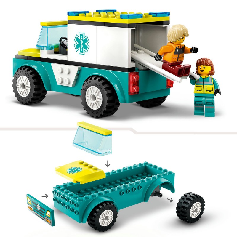 Ambulanta de urgenta si snowboarder LEGO City  60403