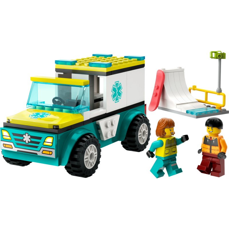 Ambulanta de urgenta si snowboarder LEGO City  60403