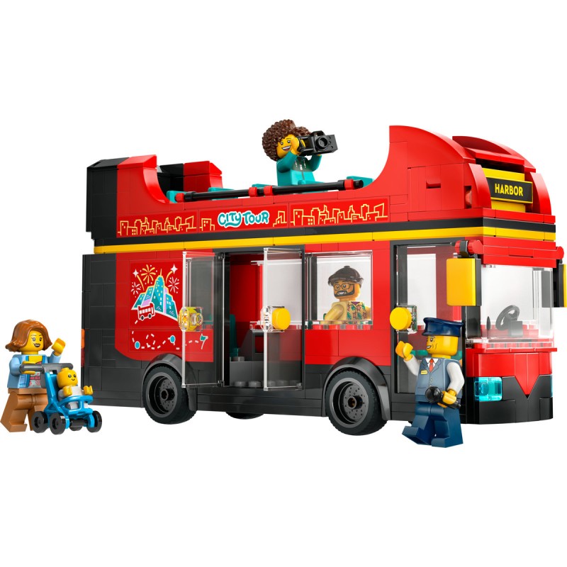 Autobuz turistic rosu cu etaj LEGO City 60407