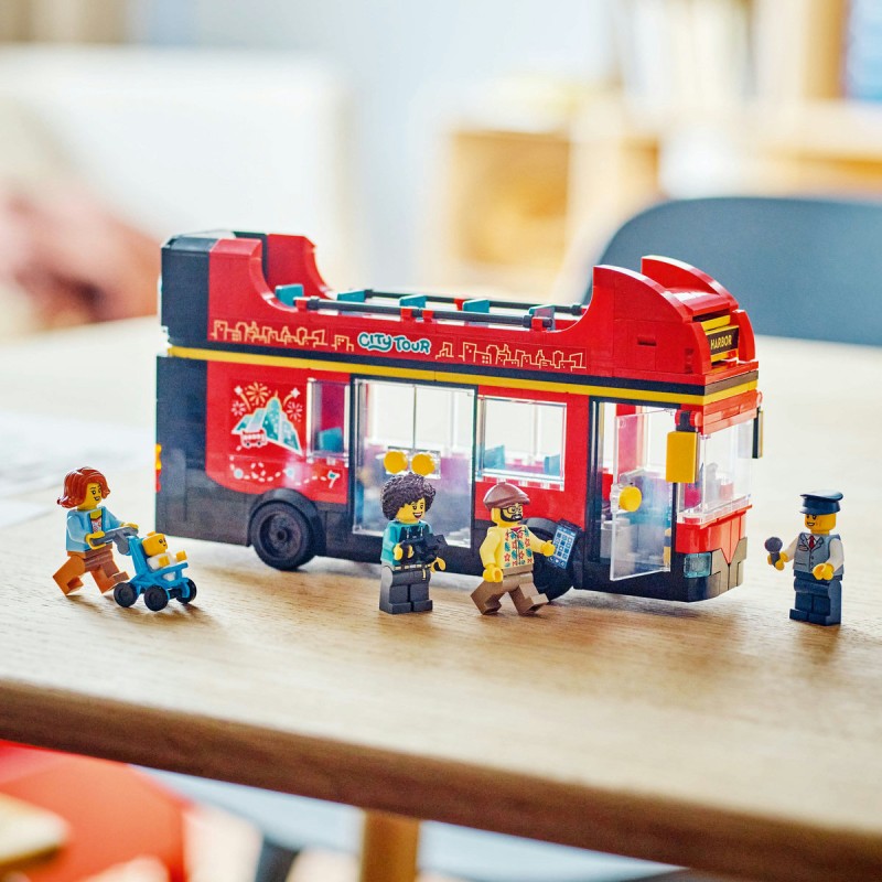 Autobuz turistic rosu cu etaj LEGO City 60407