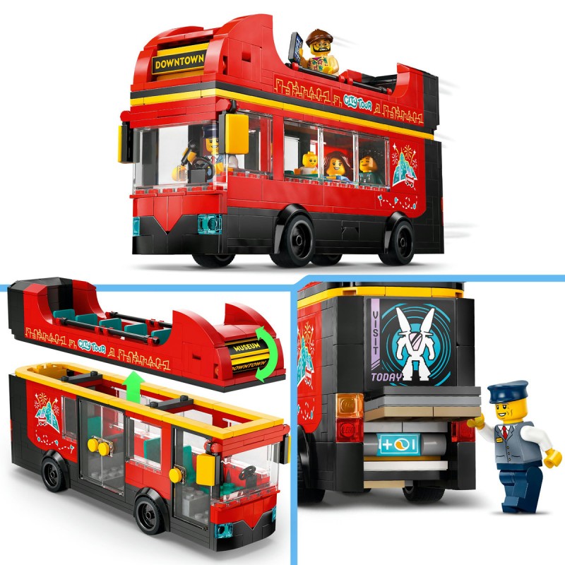 Autobuz turistic rosu cu etaj LEGO City 60407