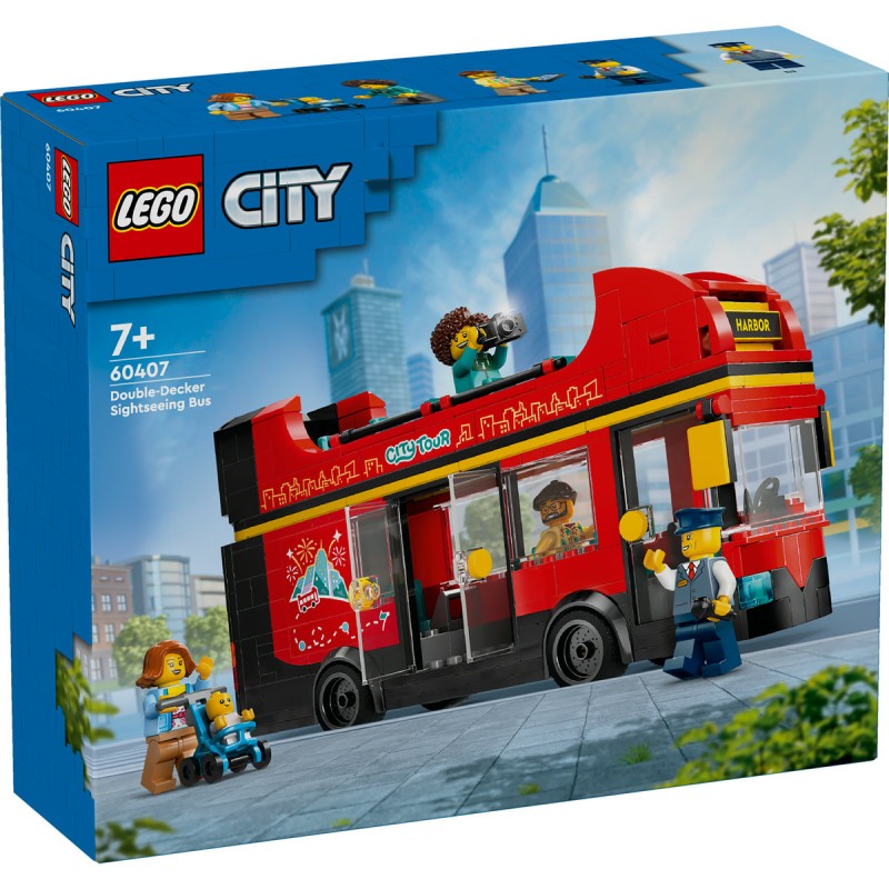 Autobuz turistic rosu cu etaj LEGO City 60407