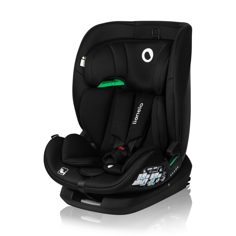 Scaun auto Lionelo Lavender I-size Isofix Cu centura TopTether  9-36 Kg Negru