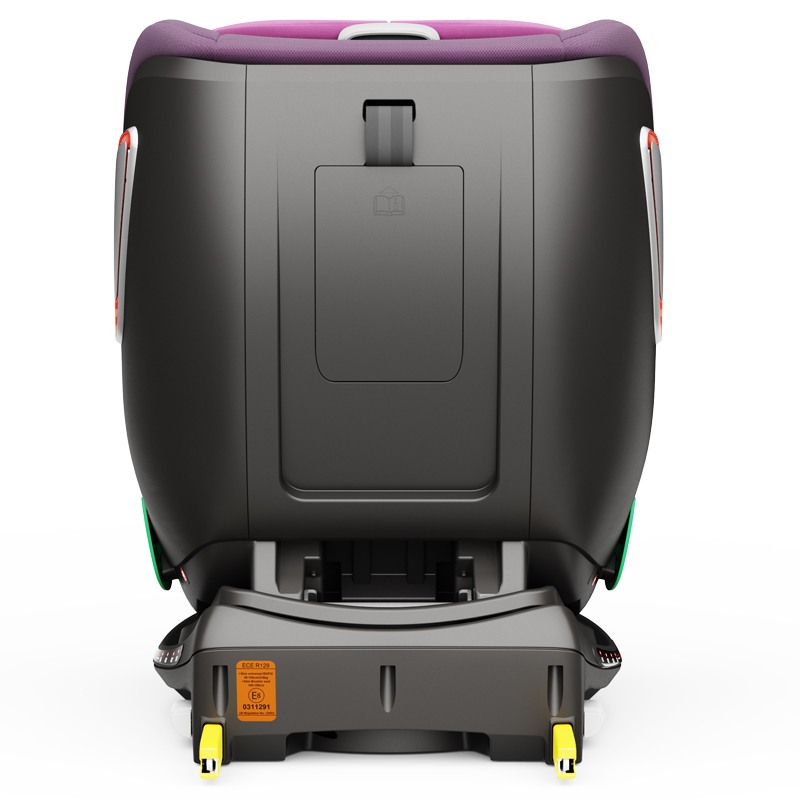 Scaun auto Platinum Deluxe i-Size Buf Boof cu isofix rotativ 360 grade Top Tether SIPS 40-150 cm 0-36 kg Purple