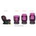 Scaun auto Platinum Deluxe i-Size Buf Boof cu isofix rotativ 360 grade Top Tether SIPS 40-150 cm 0-36 kg Purple