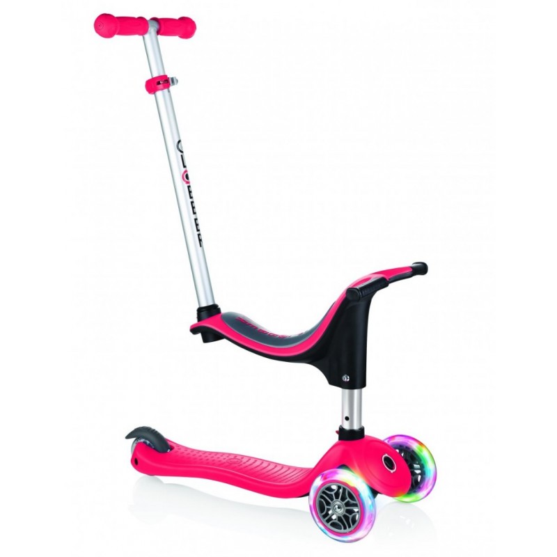 Trotineta Globber Evo 4 in 1 Lights rosie