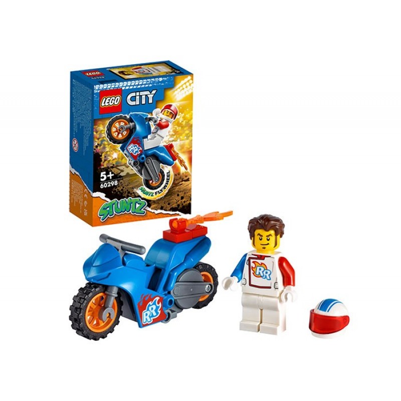 Motocicleta de cascadorii cu racheta LEGO City 60298