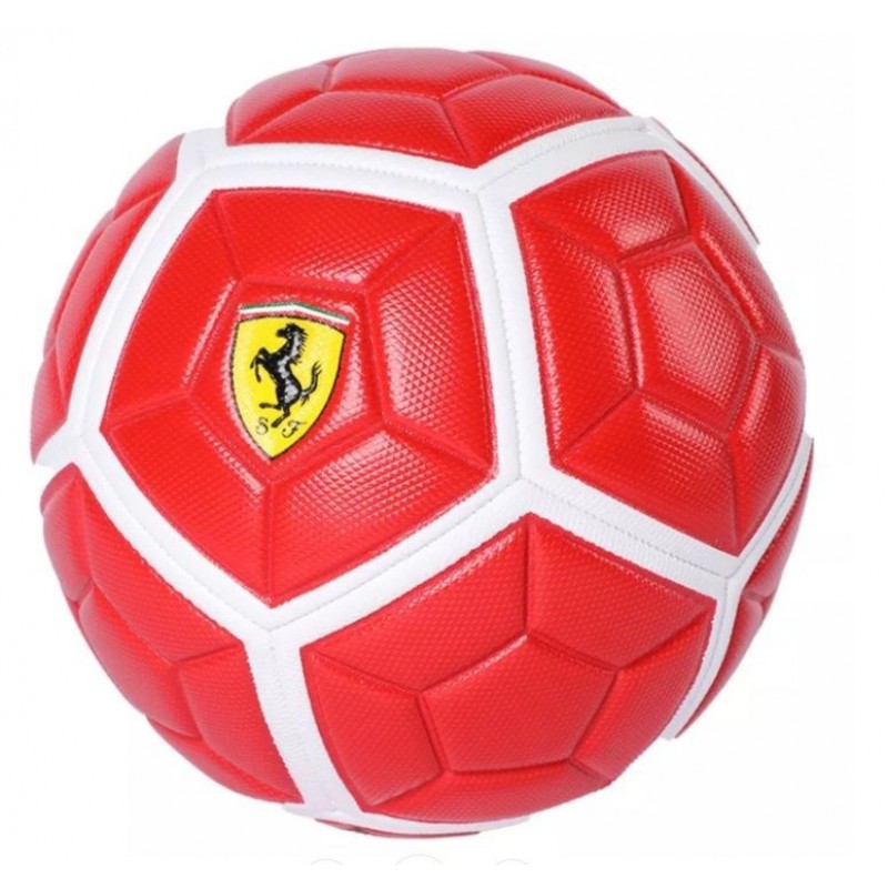 Mingie de fotbal Ferrari marimea 5 rosu alb Mesuca