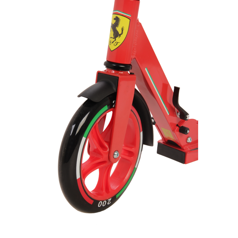 Trotienta pliabila Ferrari Junior cu roti 200 mm rosie Mesuca