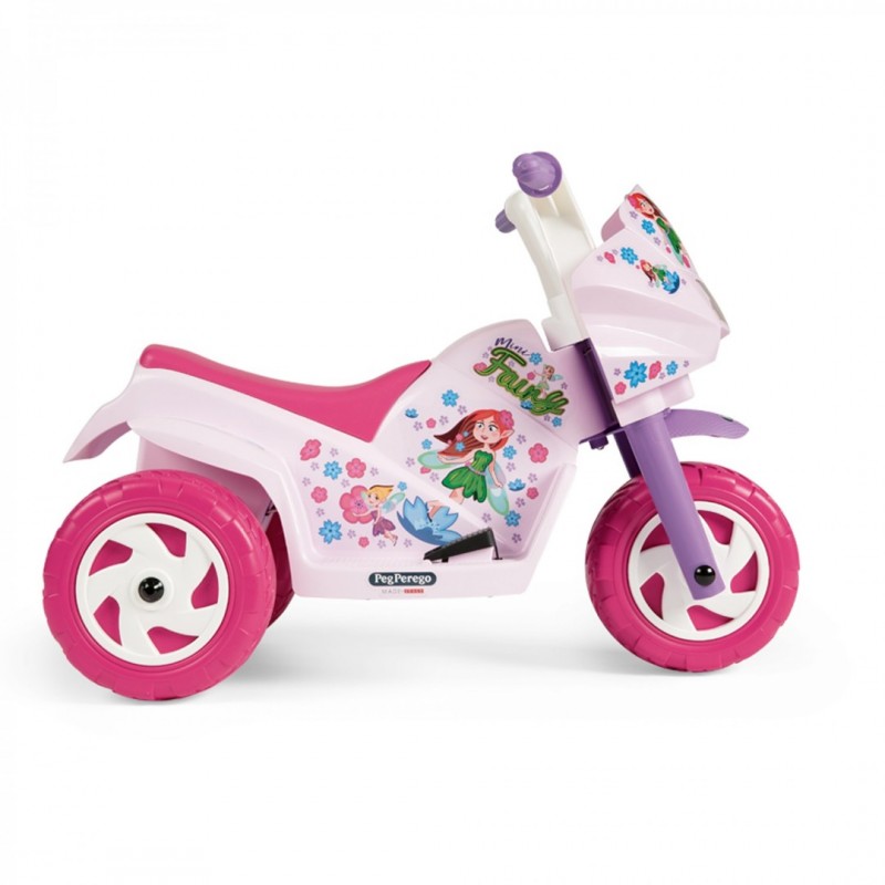 Motocicleta electrica Peg Perego Ducati Mini Fairy 6V 1 an Roz Mov