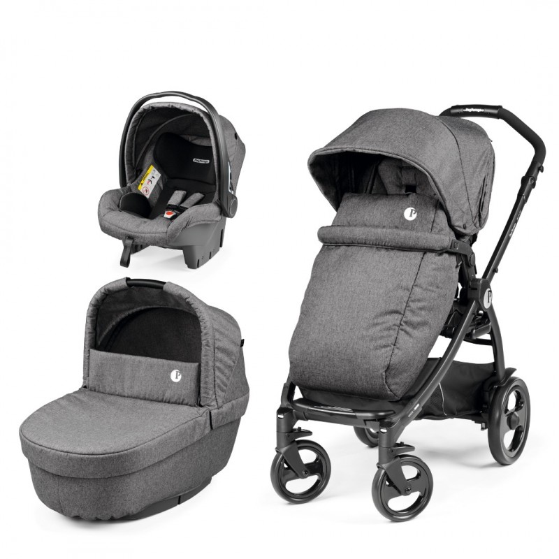 CARUCIOR 3 IN 1 PEG PEREGO BOOK 51 TITANIA PRIMOVIAGGIO SL 0 22 KG FUTURA QUARTZ GRI