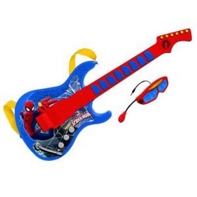 CHITARA CU OCHELARI SI MICROFON SPIDERMAN REIG MUSICALES  